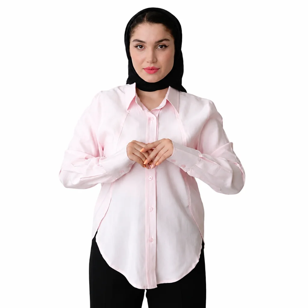 شومیز زنانه سیلک مدل سلین