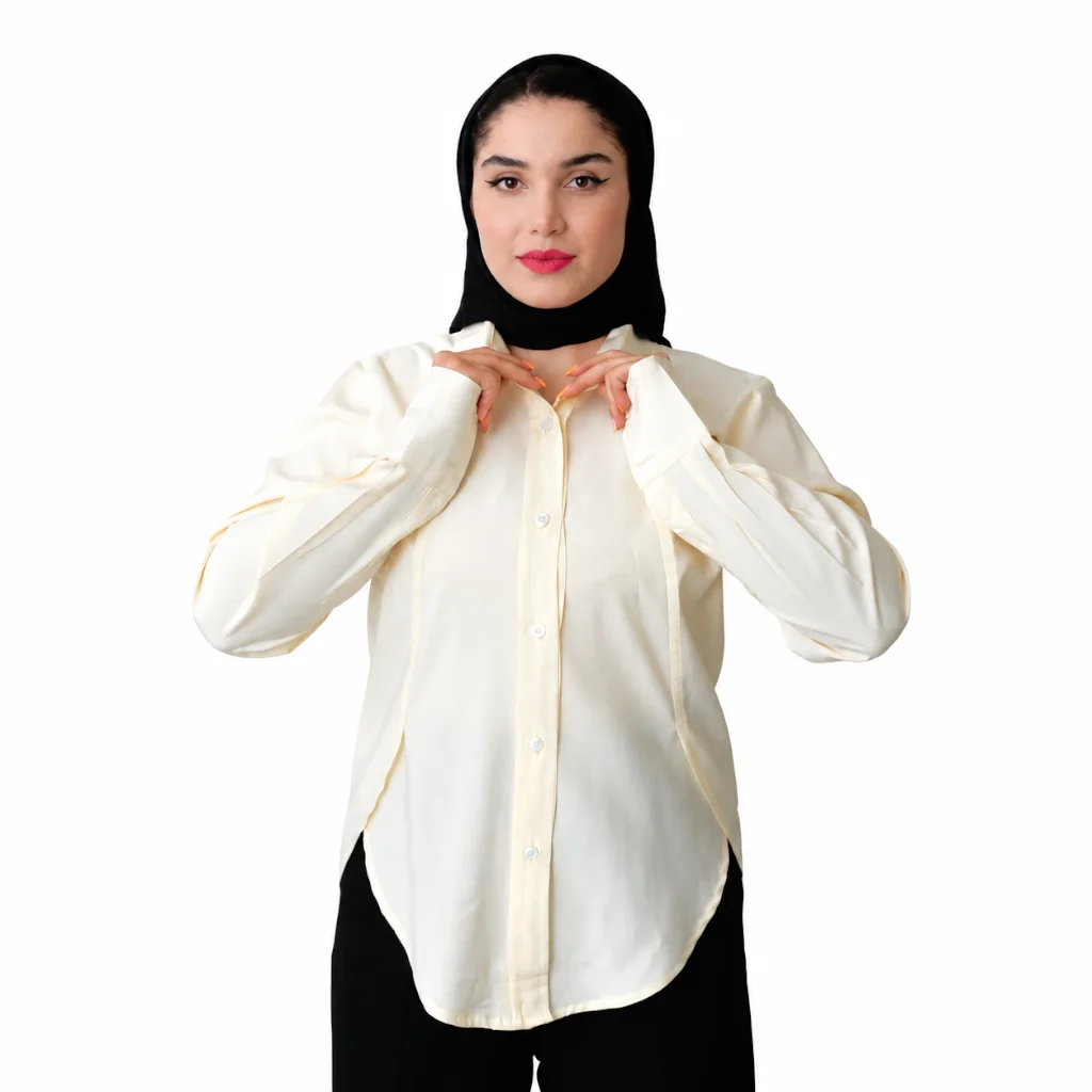 شومیز زنانه سیلک مدل سلین