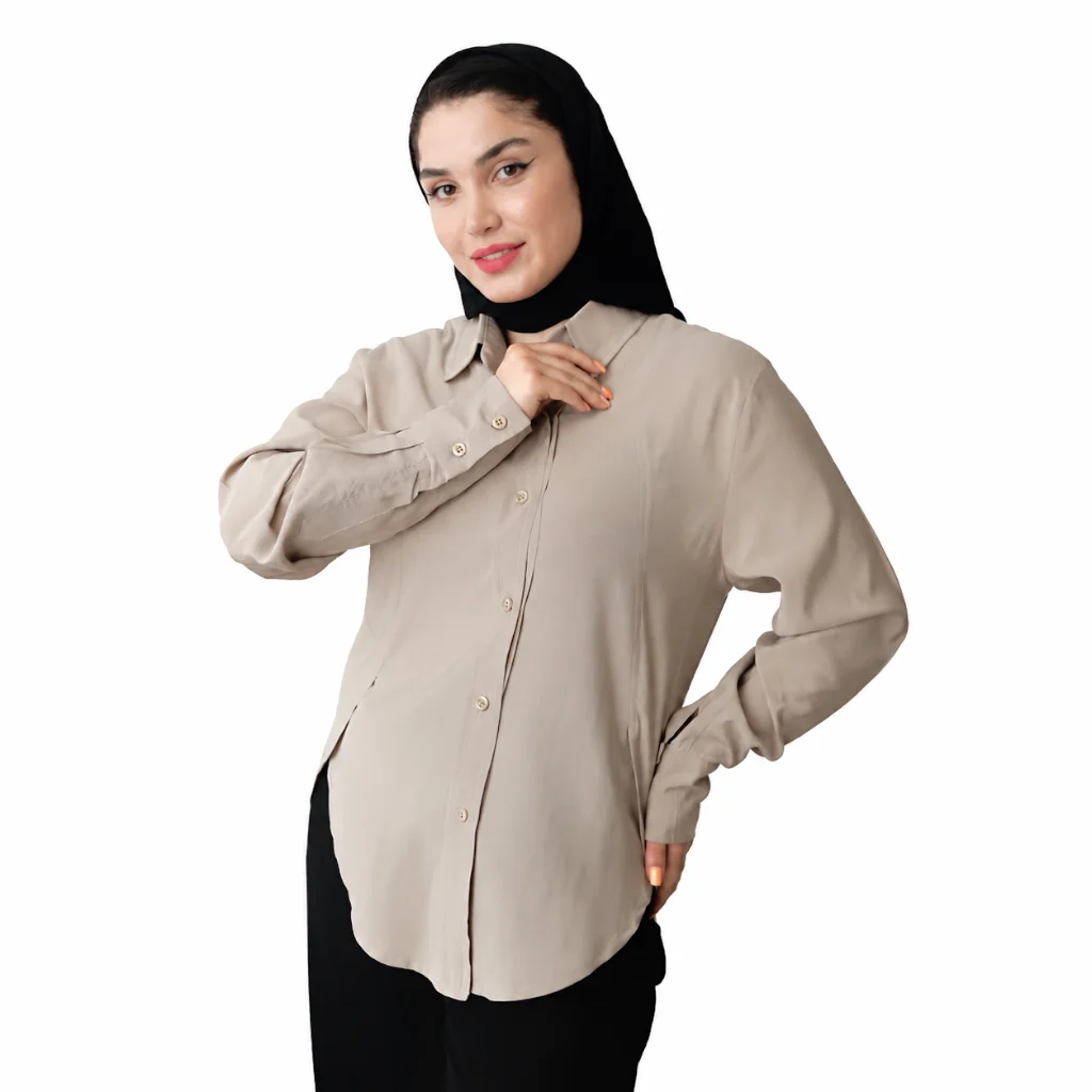 شومیز زنانه سیلک مدل سلین