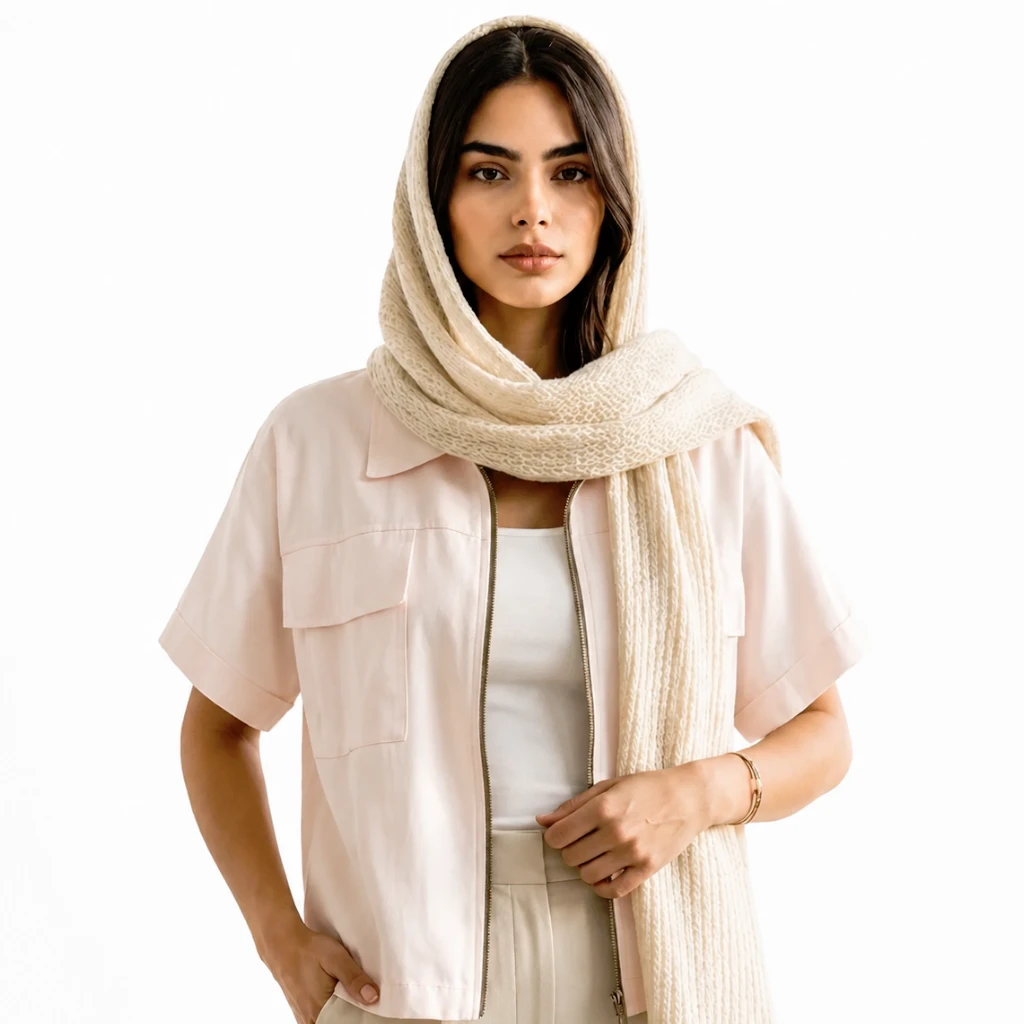 وست زنانه سیلک کراپ مدل ساوانا