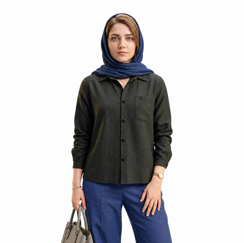 شومیز زنانه الیزه جیب‌دار